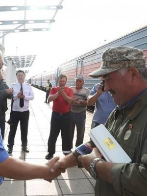 Дорнод Сибирийн төмөр замын сэргээн босголтын галт тэрэгний баг өнөөдөр нутаг буцлаа